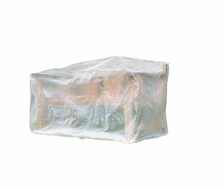 Tuinmeubelhoes 2-zitsbank transparant 120x75x80 cm