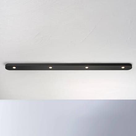 Bopp Close LED plafondlamp, 4-lamps, zwart