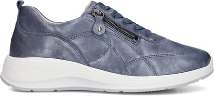 Waldläufer Kalea Sneakers - Leer - Dames - Blauw - Maat 37,5