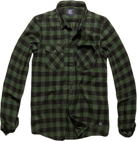 Vintage Industries Harley Shirt Green Check Heren