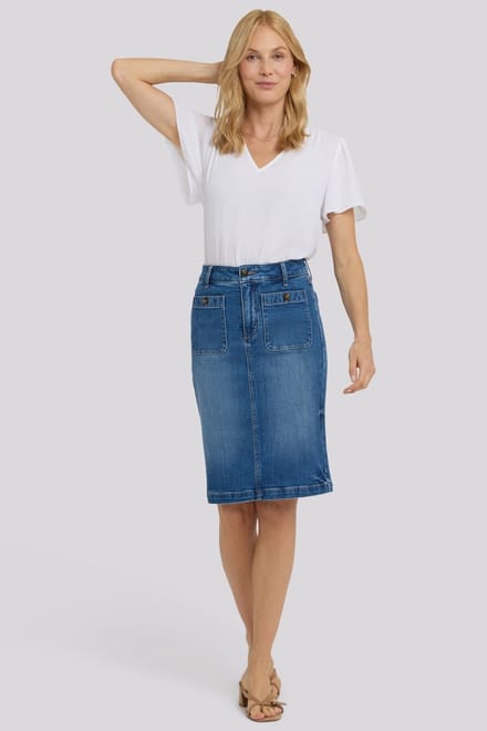 Hoge Taille Denim Rok