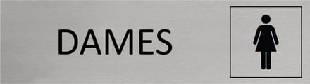 CombiCraft Aluminium deurbordje Dames 165x45mm - per stuk
