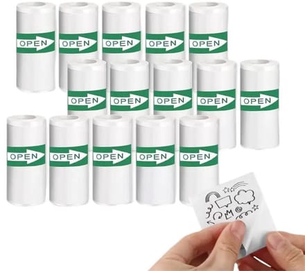 Printpapier - 15 rollen - geschikt voor 57mm instantcamera's - geen inkt - wit