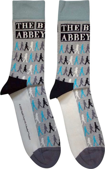 The Beatles - Abbey Road Colours Crossing Repeat Sokken - Grijs