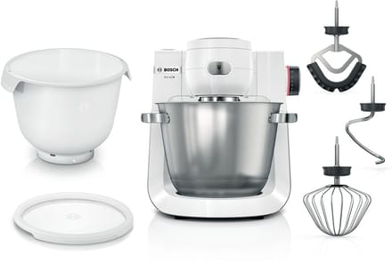 Bosch - MUMS6EW18 - Serie 6 Keukenmachine 1600 W Wit, RVS MUMS6EW18