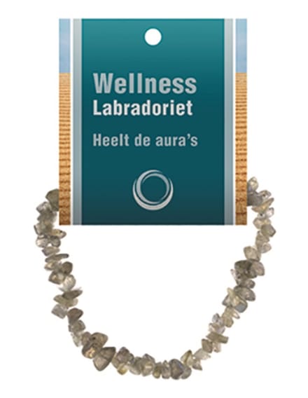 Labradoriet splitarmband + kaart