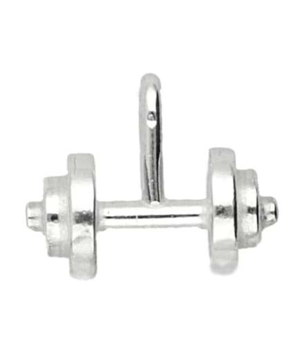 Zilveren Halter met 2 schijven kettinghanger
