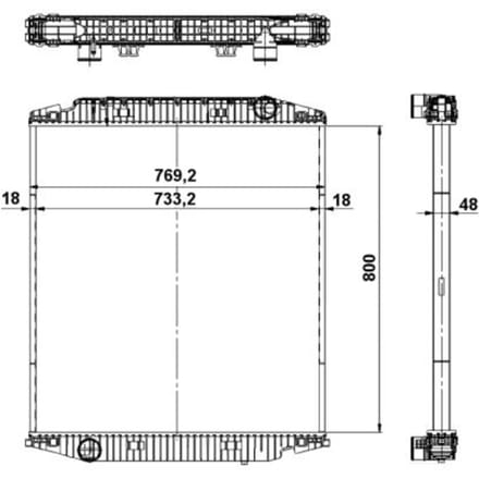 Radiator, motorkoeling NRF 539567