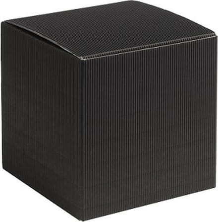 Cadeauverpakking vierkant-kubus karton 9x9x9cm ZWART (100 stuks)
