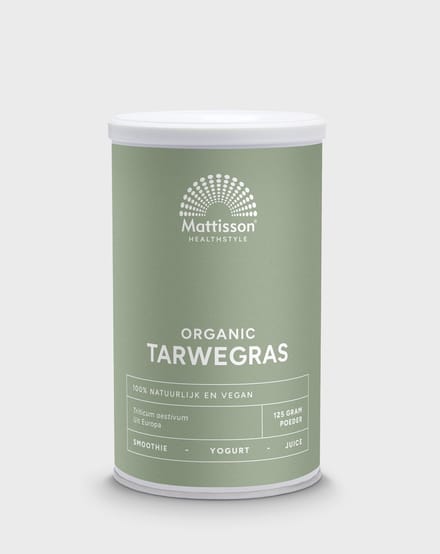 Mattisson - Biologisch Tarwegras Poeder - Wheat Grass - 125 Gram