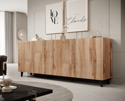 Meubella - Dressoir Vintar - Eiken - 200 cm