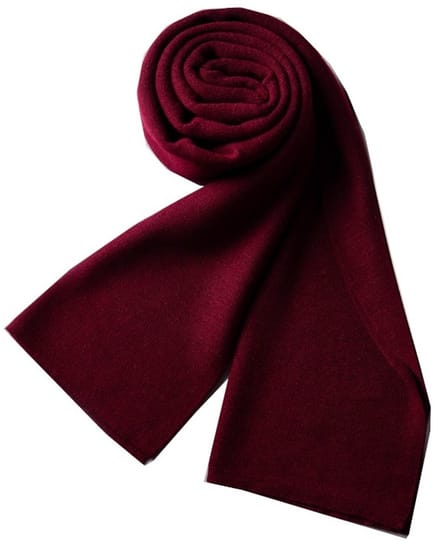 Woolblend Sjaal Heren - Herensjaal - Bordeaux Rood