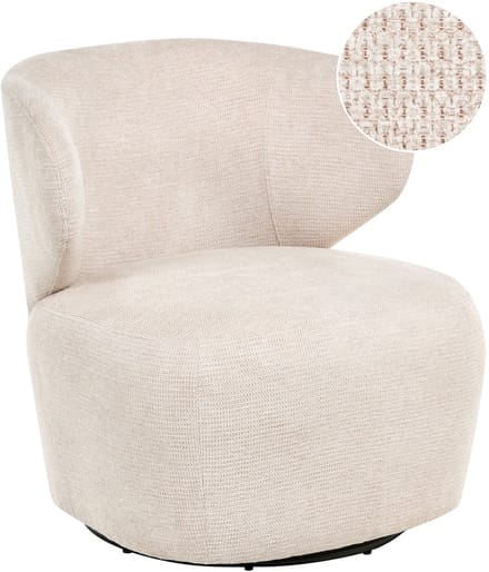 ALVDAL - Fauteuil - Beige - Polyester