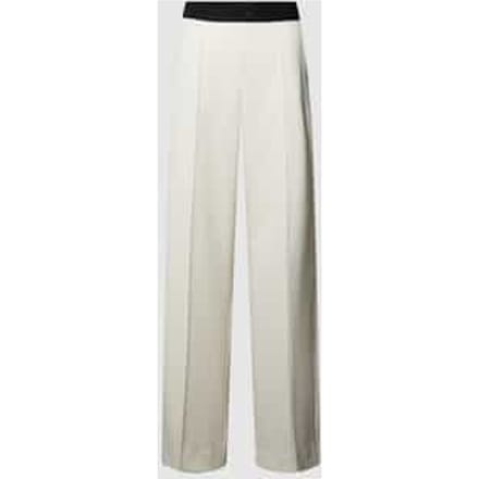 Wide fit stoffen broek met elastische band