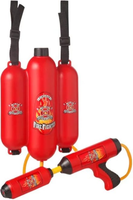 Brandweer Brandblusser Rugzak Waterpistool - Rood - Kinderen