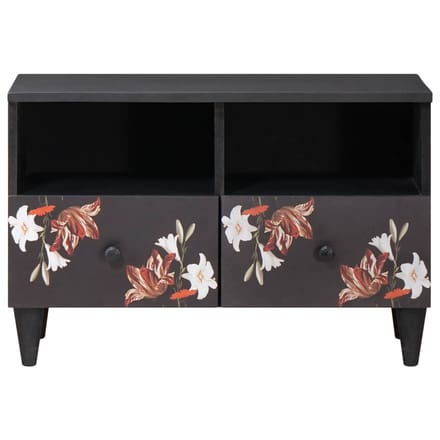 vidaXL - Opbergkasten - Multikleur - 70 - x - 33 - x - 46 - cm - Massief - Mango - Hout