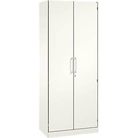 Vleugeldeurkast ASISTO C 3000, 5 ordnerhoogten, B 800 mm, wit/wit