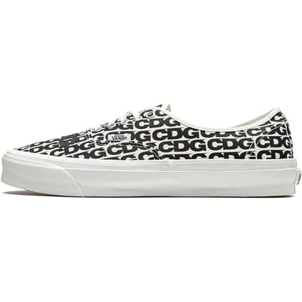 Vans Authentic Comme des Garcons Zwarte Hiel Tab (Gebogen Rubber) 38