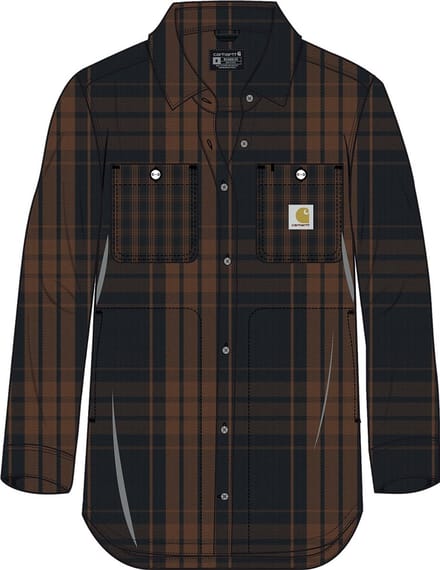 Carhartt Dames Loose Fit -twill geruit overhemd 107136