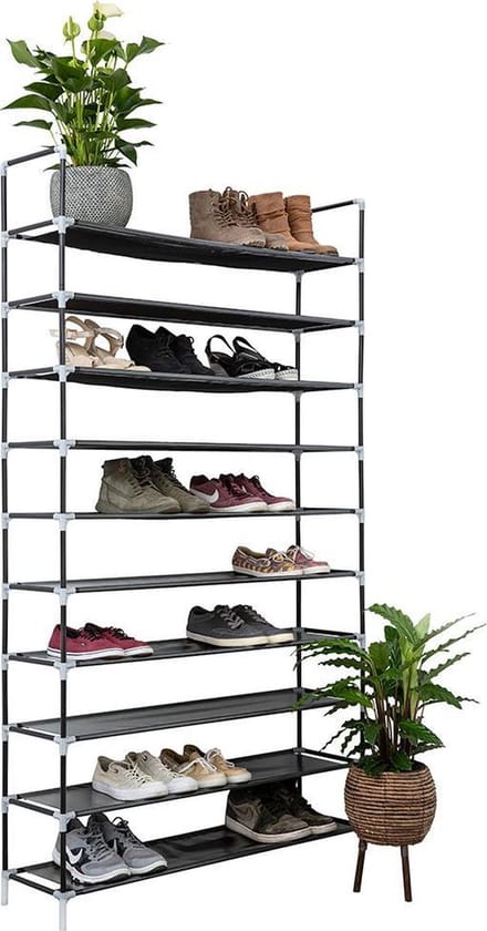 IVOL Deluxe Schoenenrek voor 50 paar - Zwart