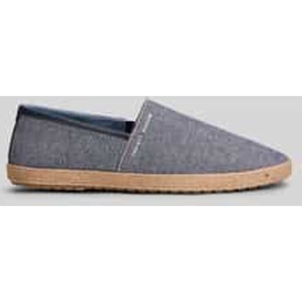 Espadrilles van puur katoen met labelopschrift