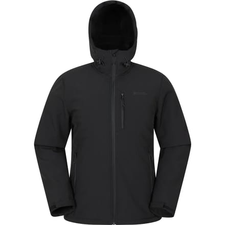 Mountain Warehouse Heren Charleston Bontgevoerde Soft Shell Jas (Zwart)