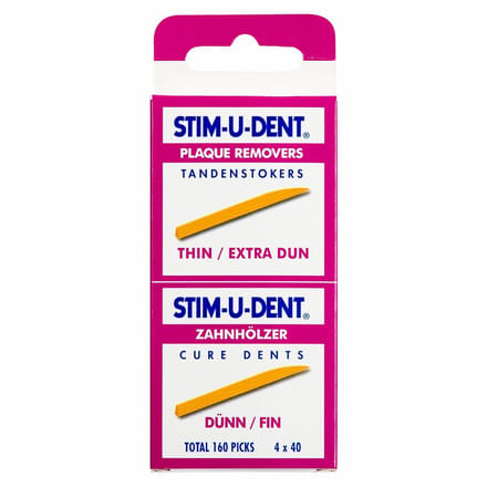 Stim-U-Dent - Tandenstokers Thin Extra Dun - 6 x 160 stuks - Voordeelverpakking