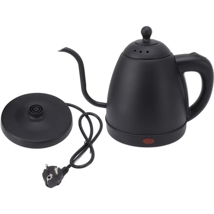 Zwanenhals Elektrische Waterkoker 1.2L 304 Roestvrij Staal Hoge Veiligheid Pour Over Koffiepot L gray