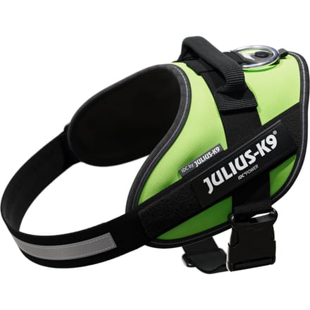 Julius-K9 IDC®-Powertuigje - Neon groen - Grootte M: borstomvang 58 - 76 cm