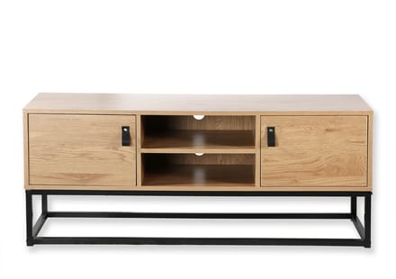 CALICOSY - Tv standaard bestaande uit 2 deuren en 1 centrale nis 120x39x48cm