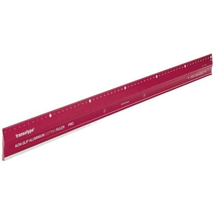 Transotype - Aluminum Ruler Red Pro 60cm