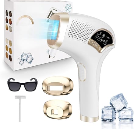 QORA® Laser Ontharingsapparaat - Laser Ontharing - Wit - 24cm x 21cm x 7cm