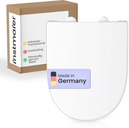 instmaier Alma - toiletzitting - Made in Germany - duroplast - D-vorm - Wit
