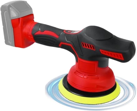 Draadloze Polijstmachine - Auto Buffer - Lak Detaillering - 8 Variabele Snelheden - 150 mm Plaat - Zwart