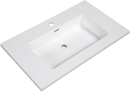 Badplaats Wastafel Angela 80 x 48 cm – Wit – Wasbak voor Wastafelkast