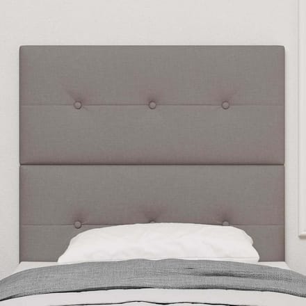 vidaXL Hoogte verstelbaar hoofdbord met hoofdeinde Taupe 100 cm Stof