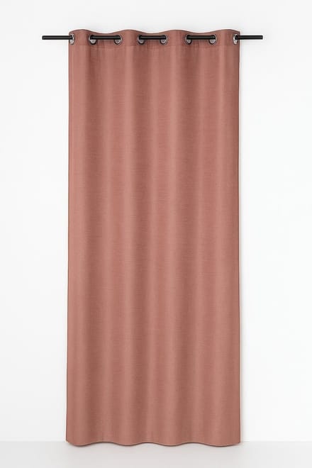 Edera voorhang gordijn teracotta 8 Rings 135 x 260 cm
