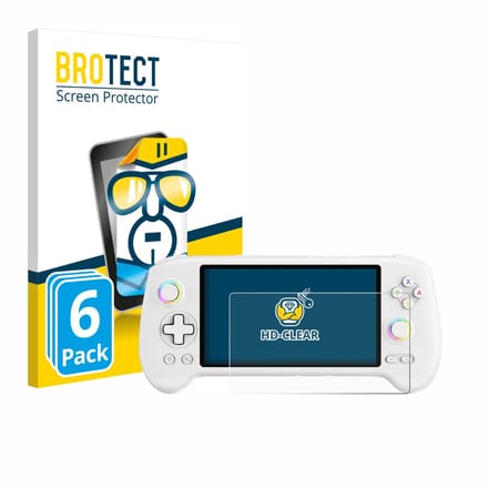 BROTECT - Screenprotector voor Anbernic RG557 - Folie Beschermfolie transparant 6 Stuks