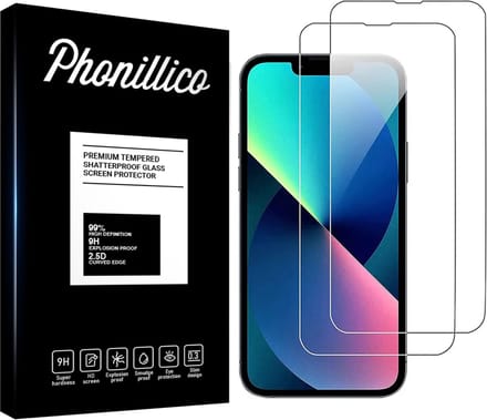 Screenprotector voor iPhone 14 Plus - 2 stuks Beschermglas van glas Transparante glazen schermbeschermfolie