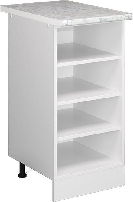 Vicco R-Line Open kast – 40 cm met open vakken, met werkblad Wit