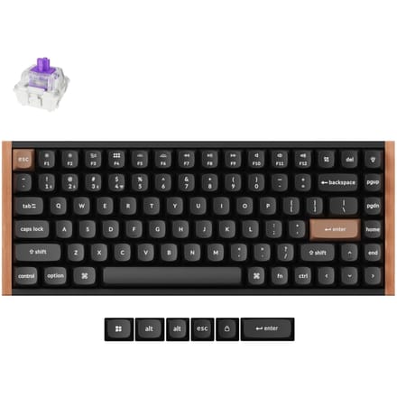 Keychron K2 HE - Toetsenbord - Draadloos - US QWERTY - 75% - Hall Effect - Special Edition - Zwart