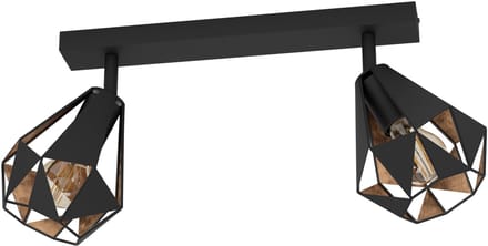 EGLO Carlton 7 Spot - E27 - 42 cm - Zwart|Koper - Staal