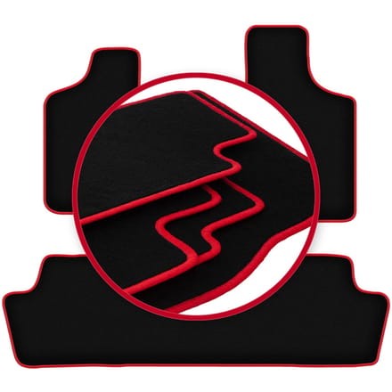 CARLUX-RED automatten voor: Chrysler Town&Country IV minivan (2000-2008)