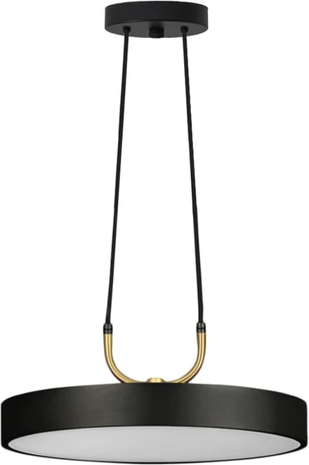 Toolight Led App947-1Cp Round Hanglamp 30Cm Zwart 30X30X4Cm