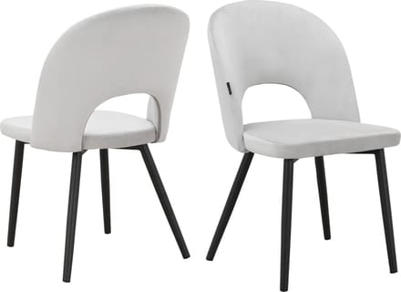 Nancy-Stoel - 2 Pack - Lichtgrijs