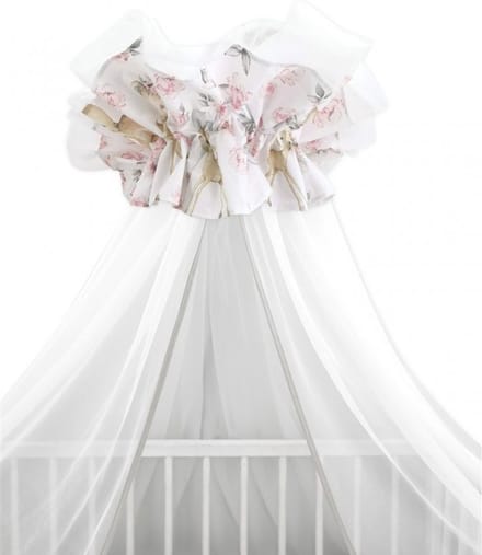 Babybam Hemeltje Tule Wit Hertje Roze