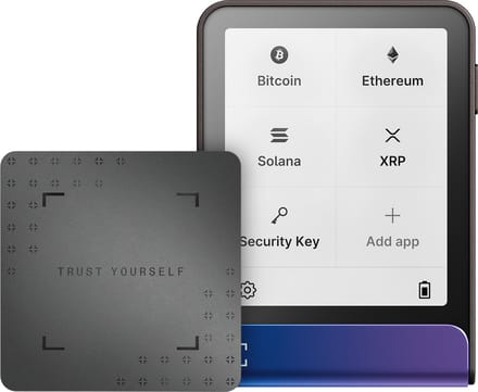 Ledger Flex – Crypto Hardware Wallet met Touchscreen – 15.000+ Coins & Nft’s – Bluetooth, USB-C & NFC – 1,8 MB - Inclusief Ledger Recovery Key - Neptune Blue