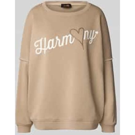 Sweatshirt met statementprint en ronde hals