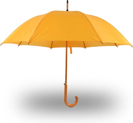 Paraplu Geel- Gele Paraplu voor Volwassenen | Handmatig en Opvouwbaar | 98cm Diameter - Windproof