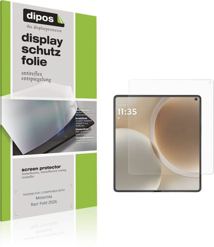 dipos – 4x Matte Beschermfolie geschikt voor Motorola Razr Fold 2026 Aussenseite | Krasbestendige & antireflecterende Screenprotector Ultra-Thin